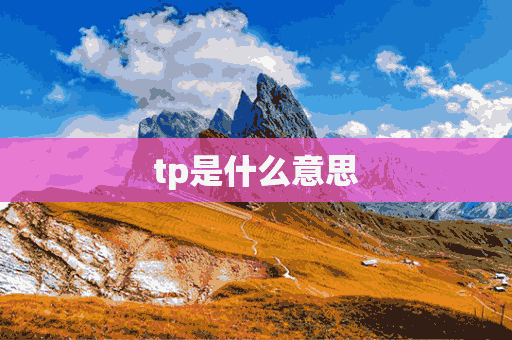 tp是什么意思(TB是什么意思)